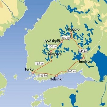 Autorundreise Finnische Seenträume